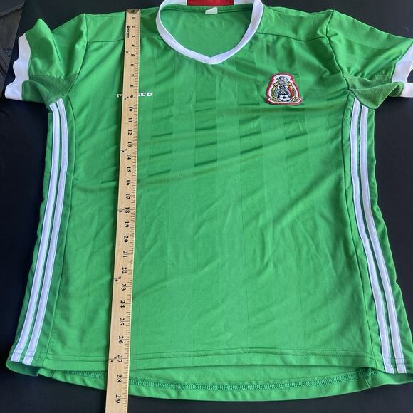 Mexico Mens Soccer Shirt Large Green Soccer Jersey Football Tee Futbol - Picture 8 of 9